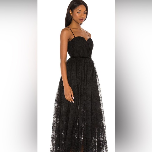 Cynthia Rowley Dresses & Skirts - NWT Cynthia Rowley Long Spaghetti strap Lace Dress. Black. Size 12